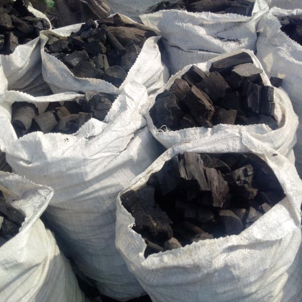 Namibian lump charcoal quality inspection