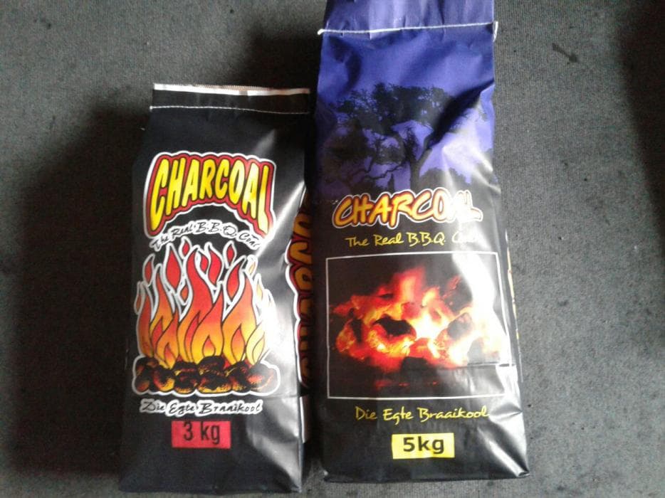 Namibia barbecue charcoal 3kg and 5kg retail bags
